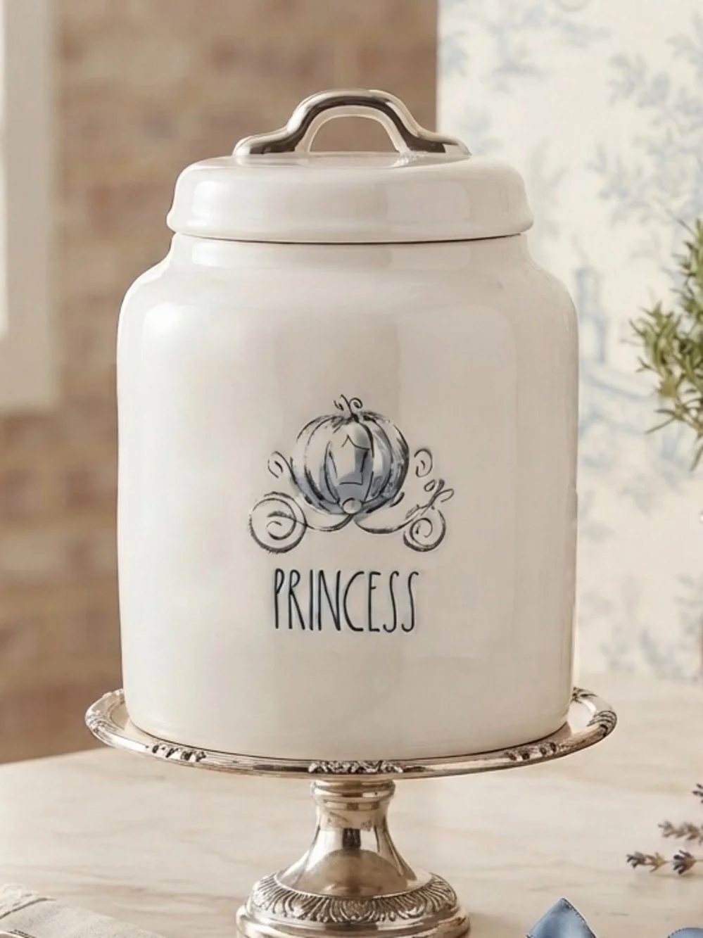 Rae Dunn Chubby Canister Disney Princess Cinderella Cookie Jar